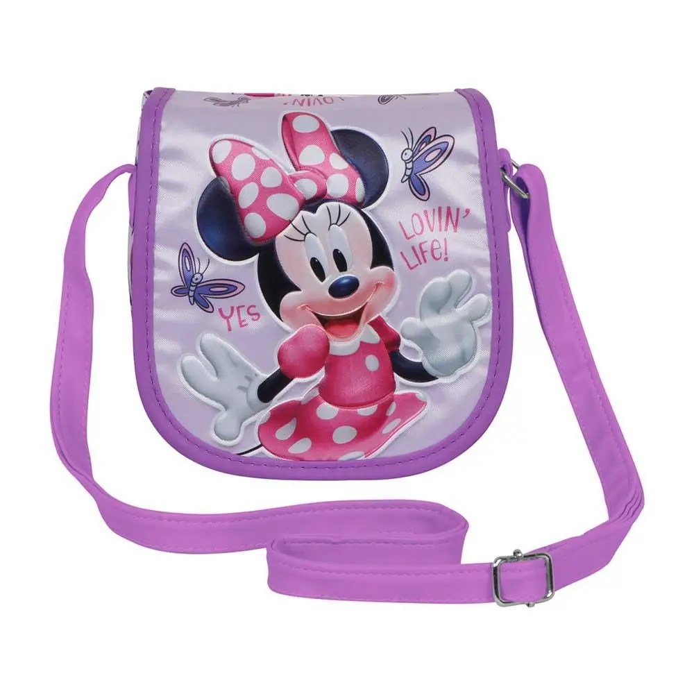 Bolsa de Traçar Roxa c/ Pala Muffin "Butterflies" - Minnie
