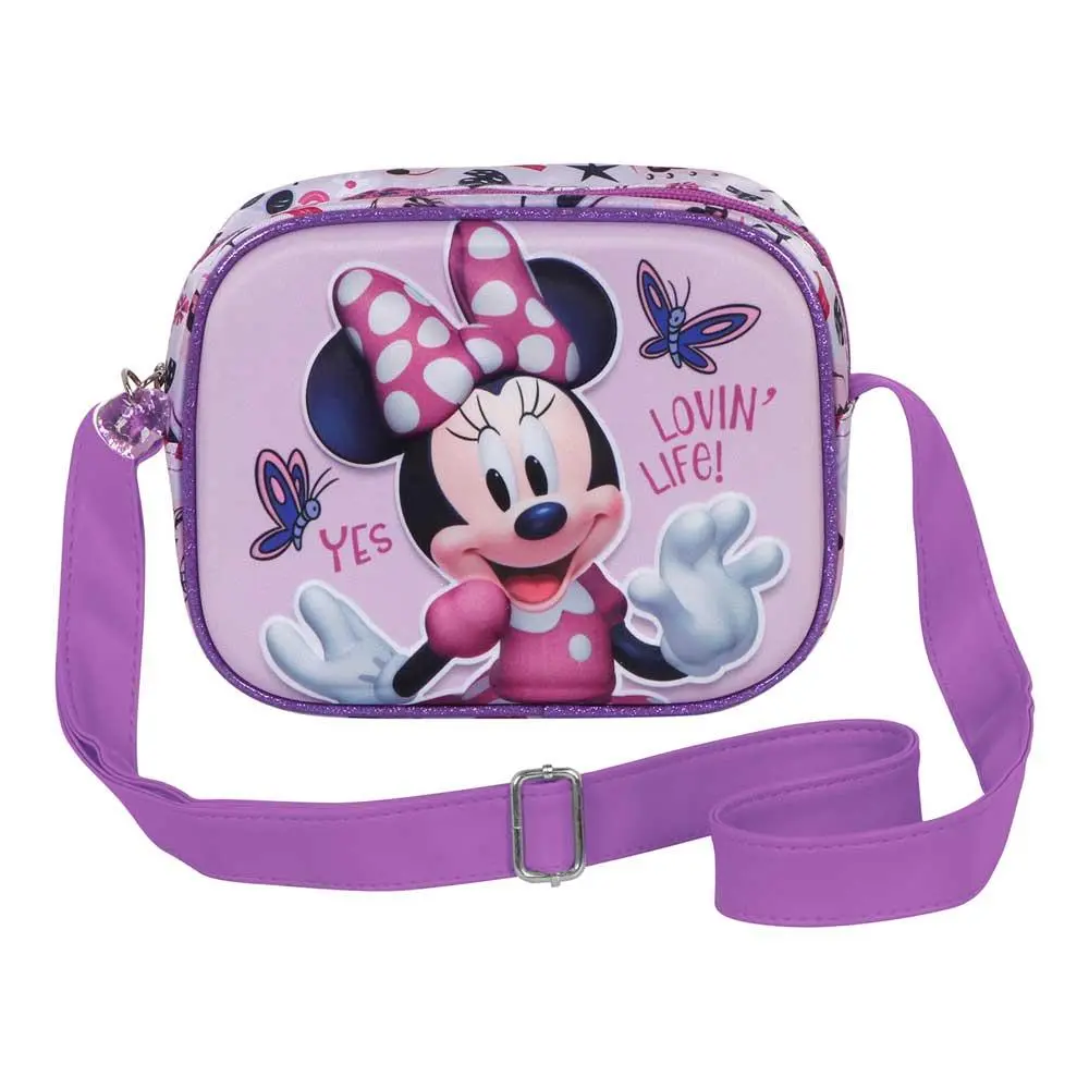 Bolsa de Traçar Quadrada Roxa 3D Muffin "Butterflies" - Minnie