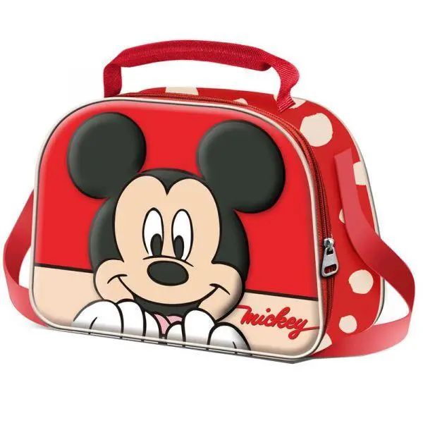 Lancheira Oval Vermelho 3D "Bobblehead" - Mickey