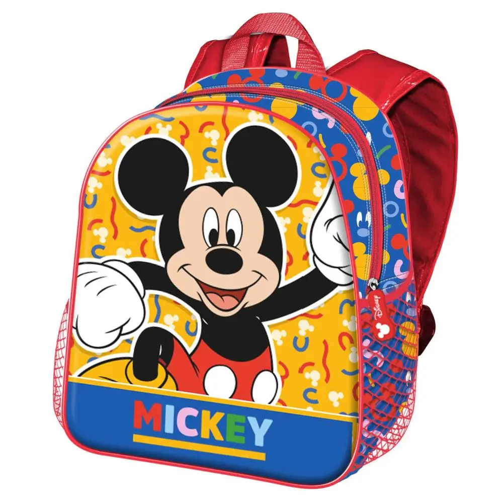 Mochila Escolar Amarela e Azul "Oh Boy" - Mickey
