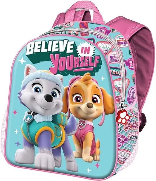 Mochila Escolar Azul Skye e Everest "Believe in Yourself" - Patrulha Pata