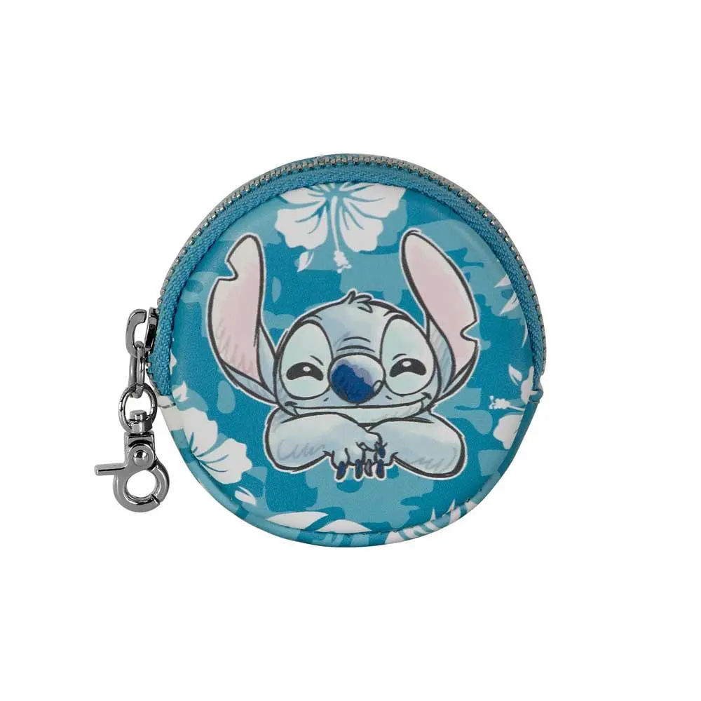 Porta-Moedas Oval Azul "Aloha" -  Stitch