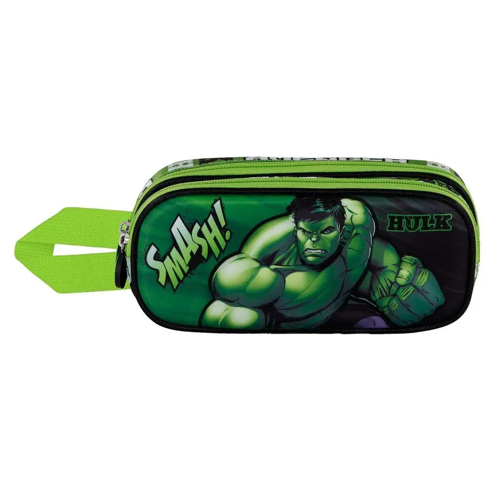 Estojo Oval Duplo 3D Hulk "Superhuman" - Avengers
