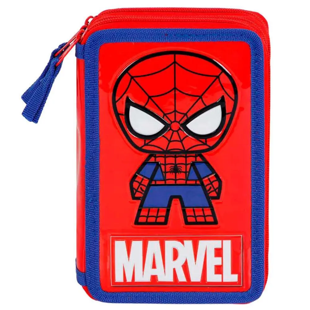 Estojo Triplo Completo Vermelho Spiderman "Glide" - Spiderman