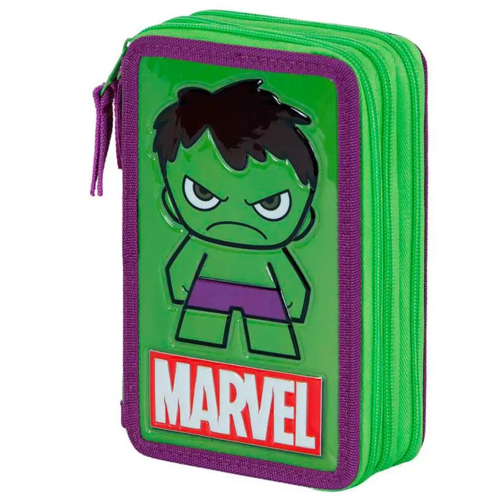 Estojo Triplo Completo Verde Hulk "Angry" - Avengers