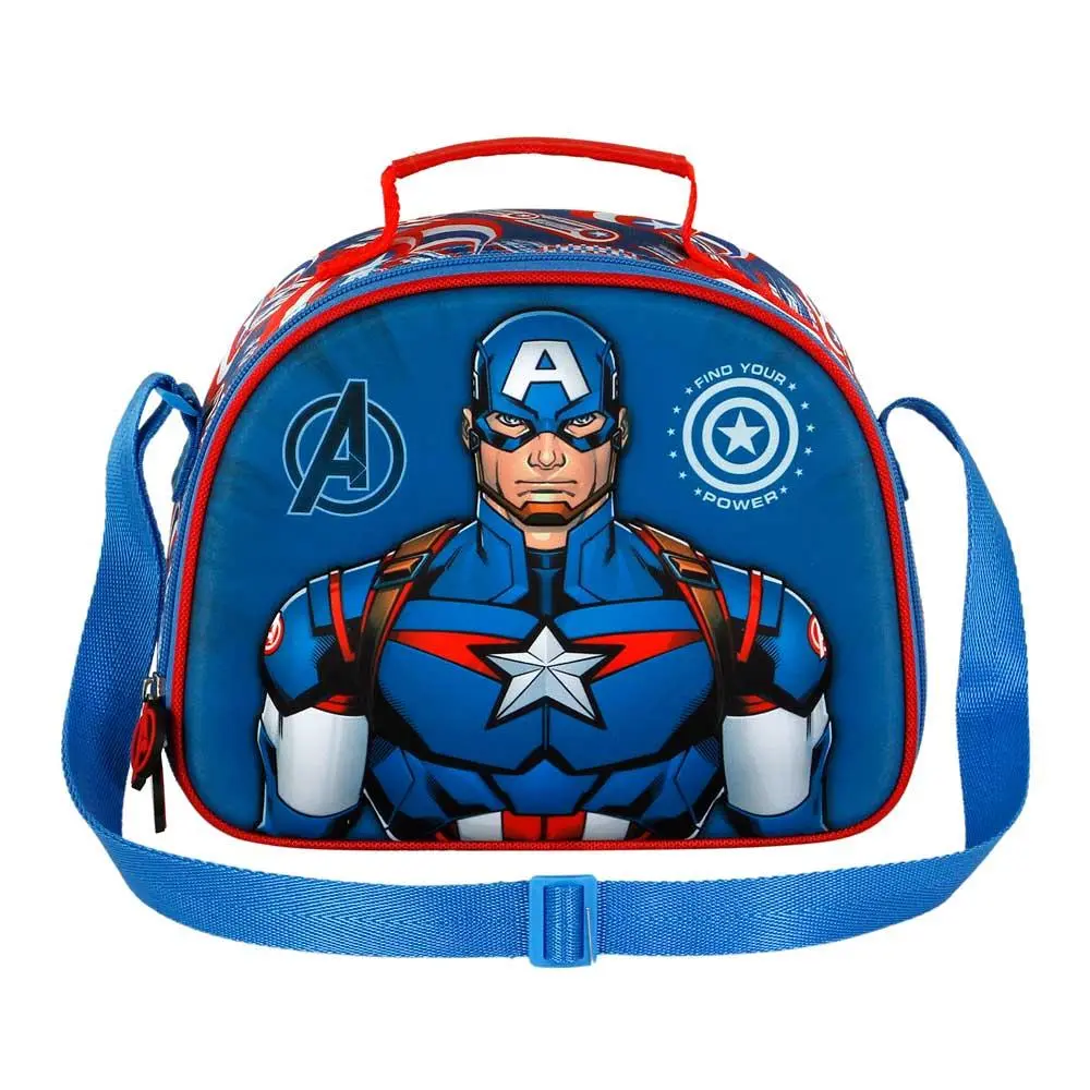 Lancheira Oval 3D Capitão América "First" - Avengers