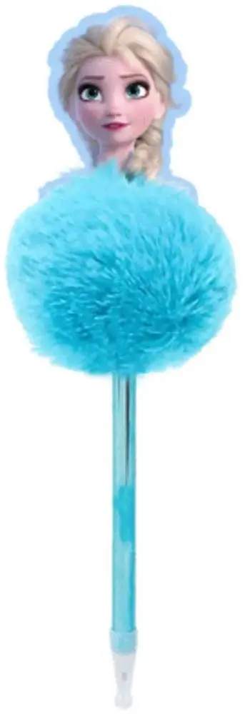 Caneta com Pompom Azul da Elsa