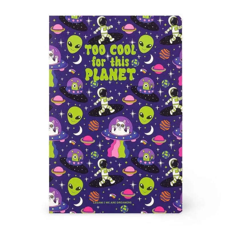 Legami - Caderno A5 - Espaço - (Too Cool For This Planet)