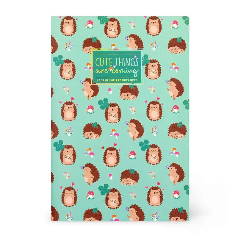 Legami - Bloco de Notas Pequeno A6 - Ouriços - (Cute Things are Coming)
