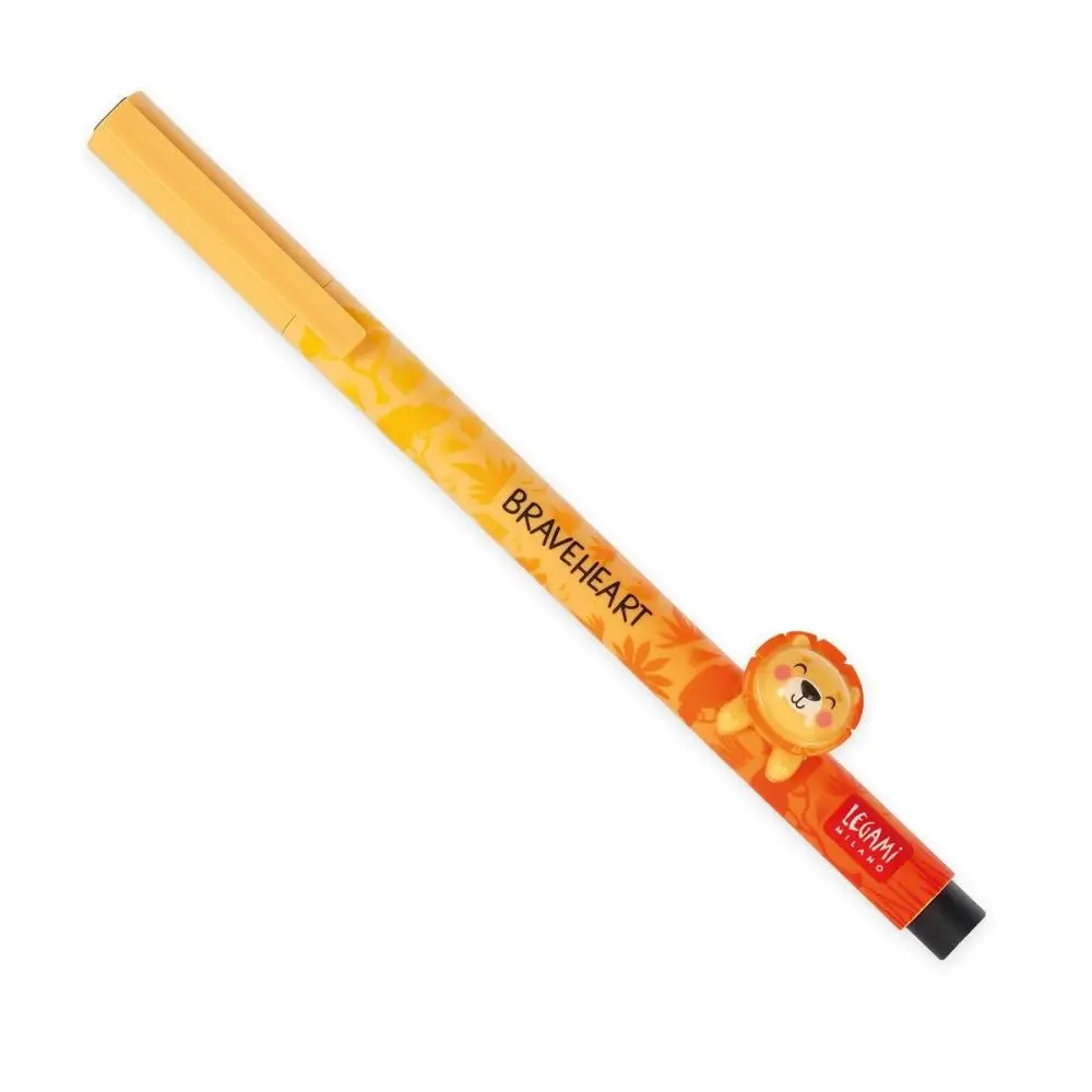 Legami - Caneta de Gel c/ Animal de Decoração (Leão)