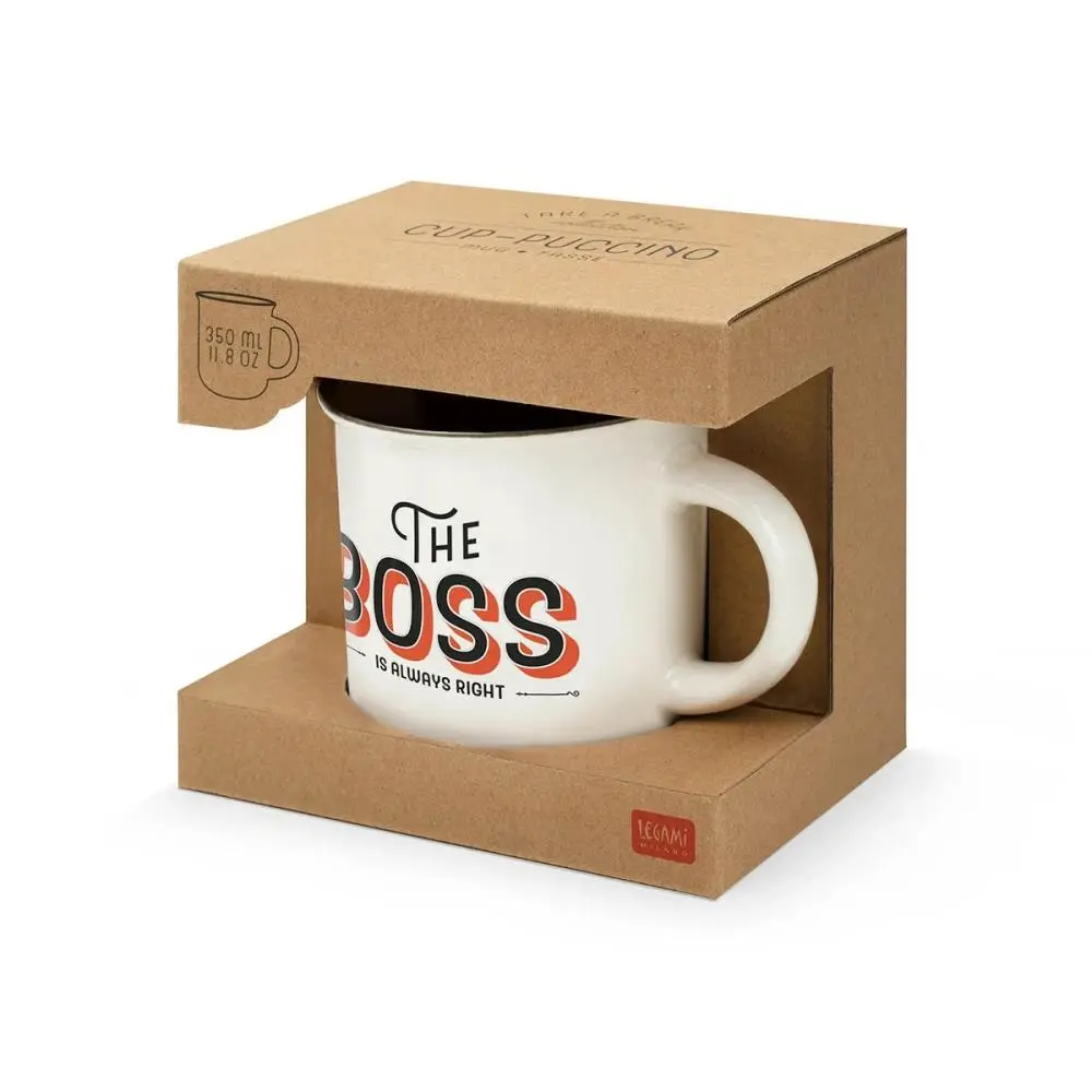 Caneca 360ml Boss "Cup-Puccino" - Legami