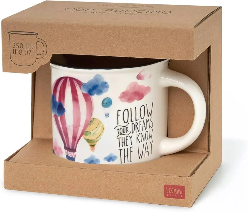 Caneca 360ml Cup-Pucciono Air Ballon - Legami