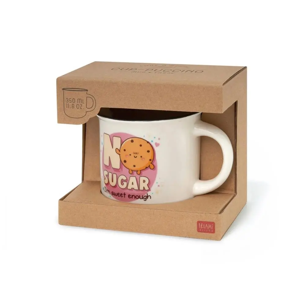 Caneca 360ml No Sugar "Cup-Puccino" - Legami