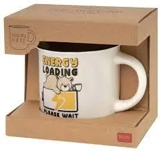 Caneca 360ml Urso Energy Loading "Cup-Puccino" - Legami