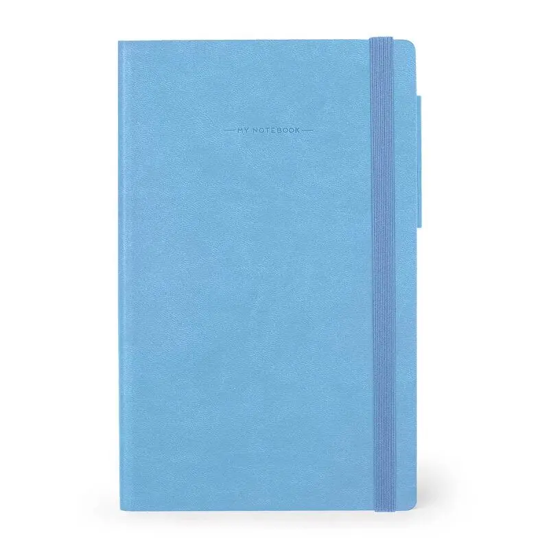 Legami - Bloco de Notas A5 c/ Elástico Retro Azul