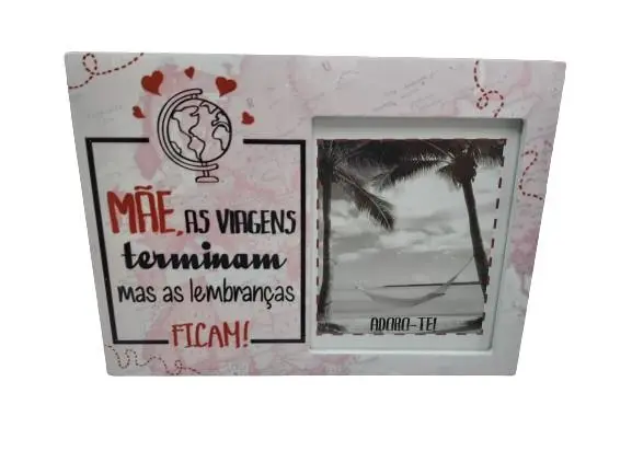 Moldura Mapa Mãe "Viagens" - Mãe