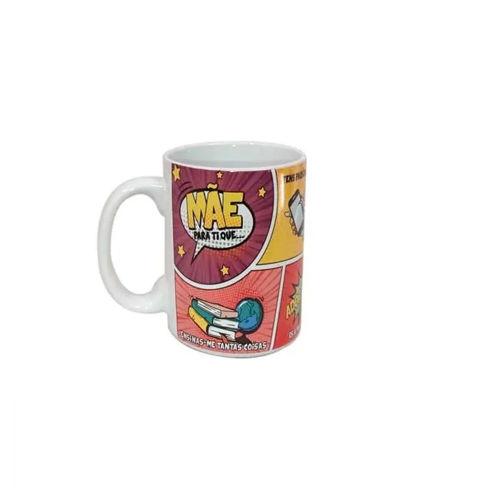 Caneca Alta Quadrinhos BD Dia da Mãe