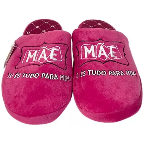 Chinelos Rosa "Tu És Tudo Para Mim!" (39/40) - Mãe
