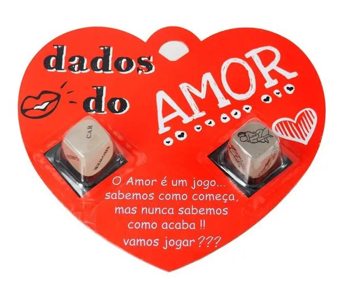 Dados do Amor 2 em Embalagem de Coração
