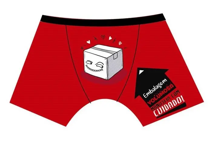 Boxer Vermelhos "Embalagem Volumosa" (L)