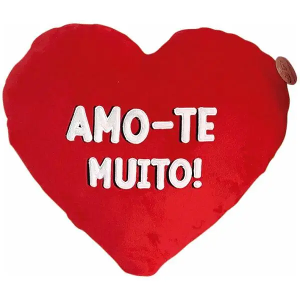 Almofada Coração "Amo-Te Muito!" 40cm