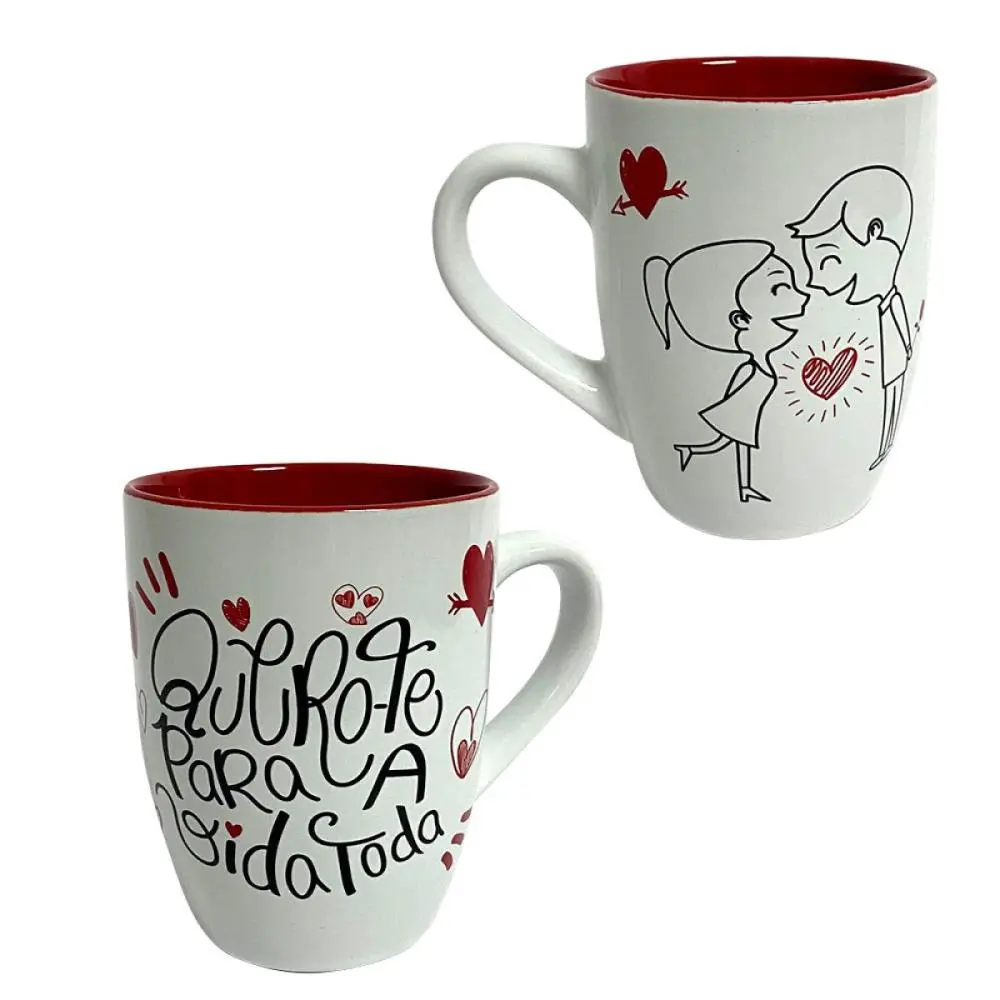 Caneca Oval "Quero-te Para a Vida Toda"
