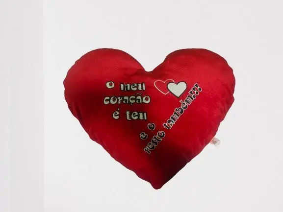 Almofada 60cm "o meu coraçao é teu"