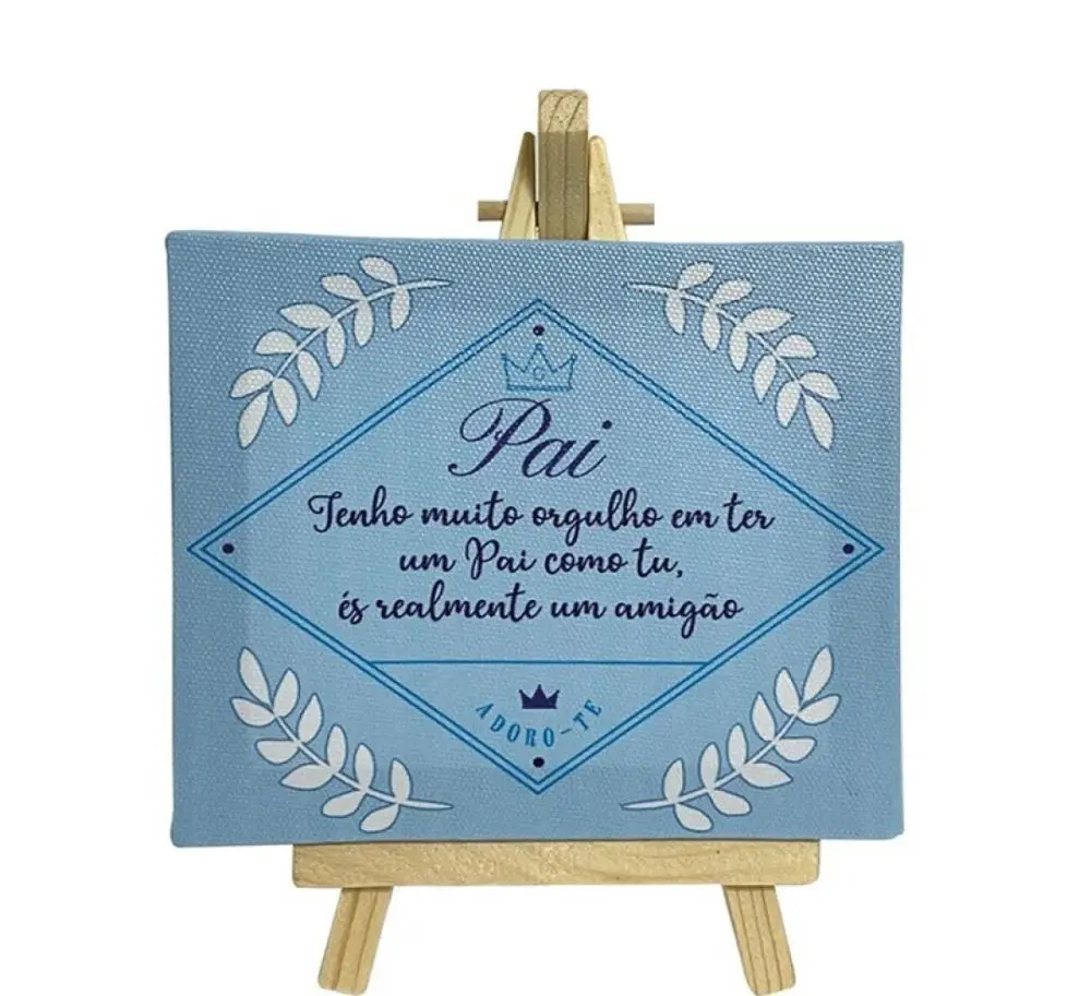 Cavalete Azul Claro "Orgulho" - Pai