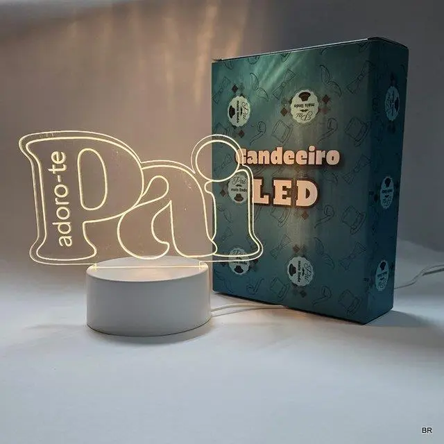 Candeeiro LED "Adoro-te Pai" - Pai