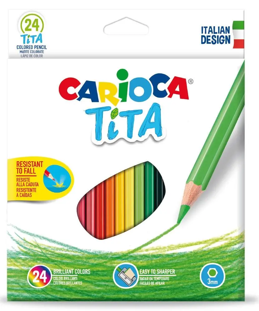 Lápis de Cor CARIOCA cx c/ 24