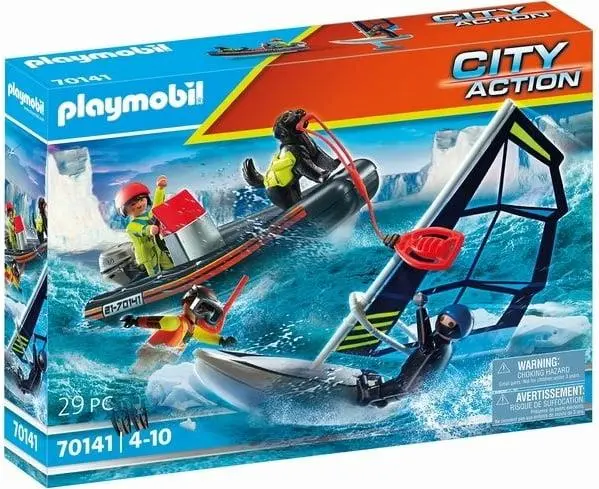 Resgate Polar com Bote - City Action - Playmobil