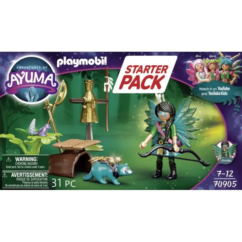 Starter Pack Knight Fairy com Guaxinim (31 pcs) - Adventures Of Ayuma - Playmobil