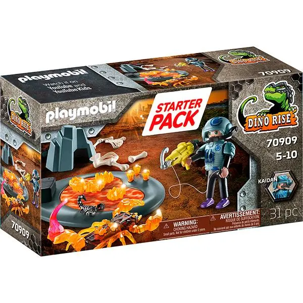 Starter Pack Luta Contra Escorpião de Fogo (31 pcs) - Dino Rise - Playmobil