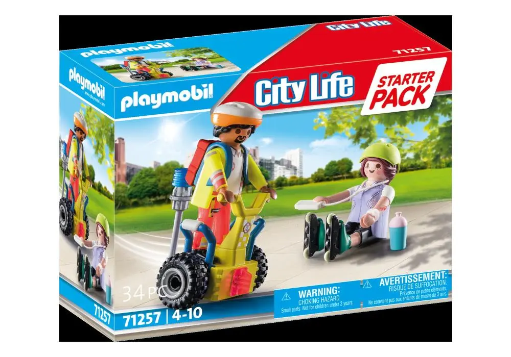 Starter Pack Resgate com Balance Racer (34 pcs) - City Life - Playmobil