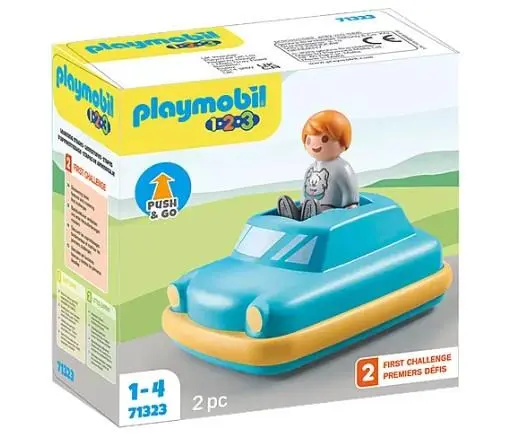 Carro Push & Go (2 pcs) - 1.2.3 - Playmobil