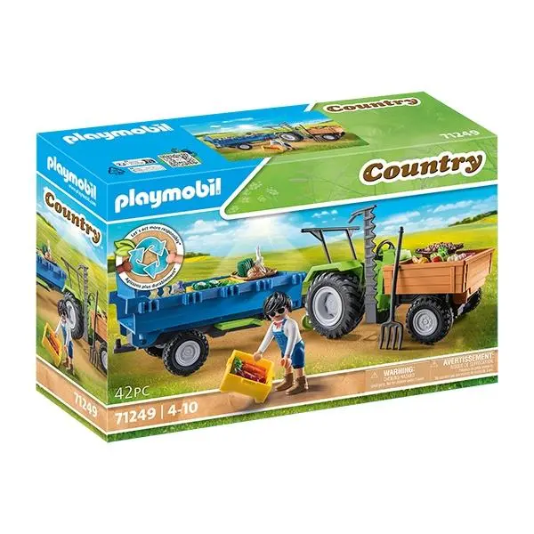 Trator com Reboque e Cisterna (117 pcs) - Country - Playmobil