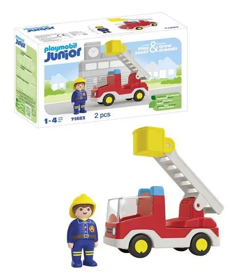 Camião de Bombeiros com escada - Playmobil Junior