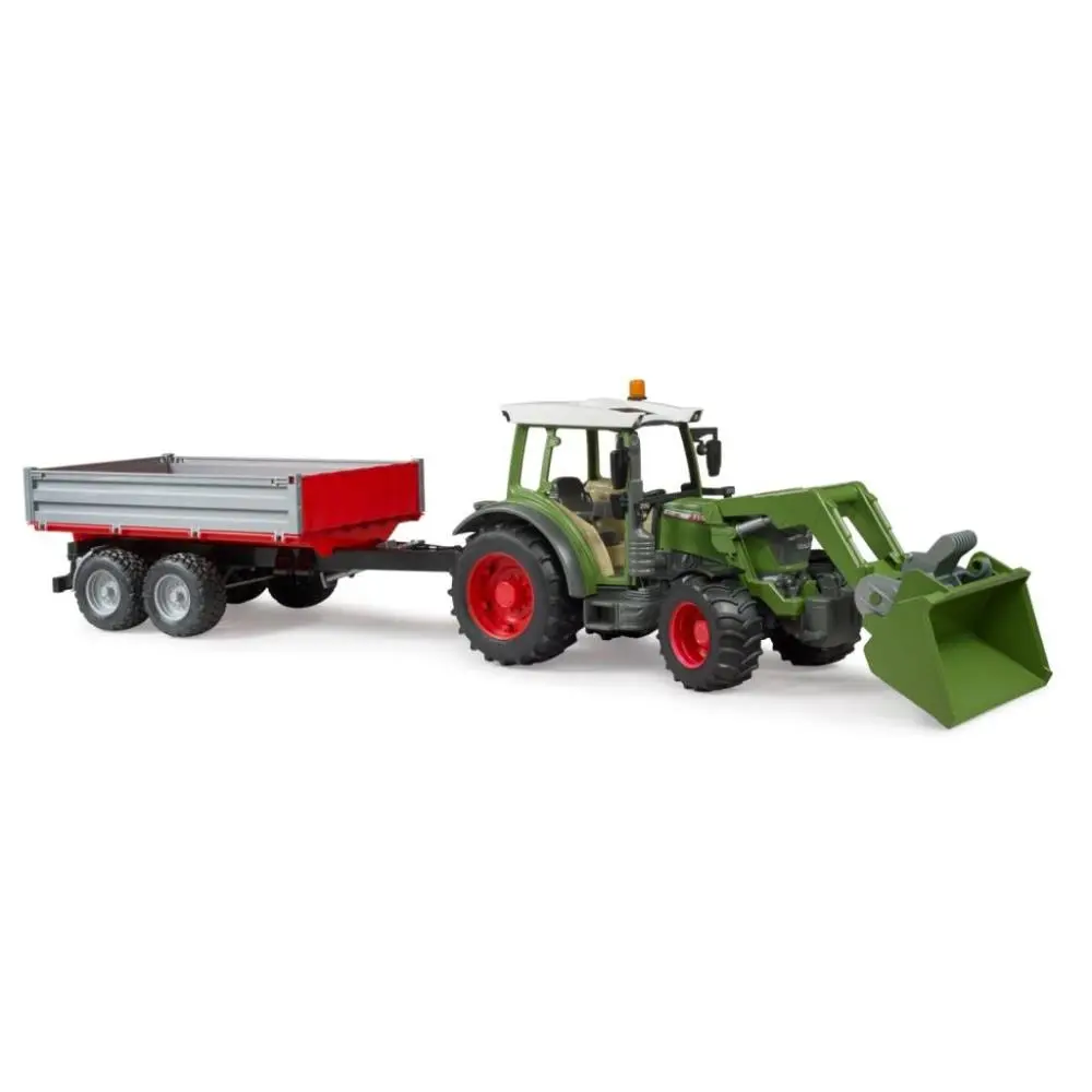 Trator Fendt Vario 211 c/ Carregador Frontal e Reboque - Bruder