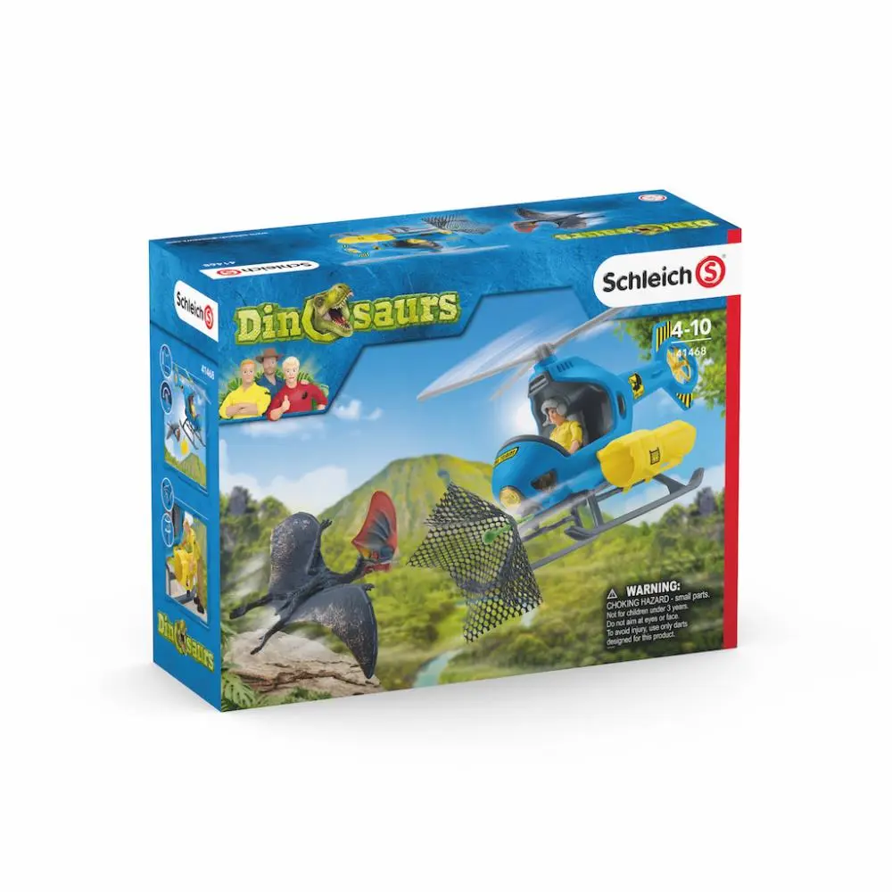 Ataque do Ar com Helicoptero - Dinosaurs - Schleich