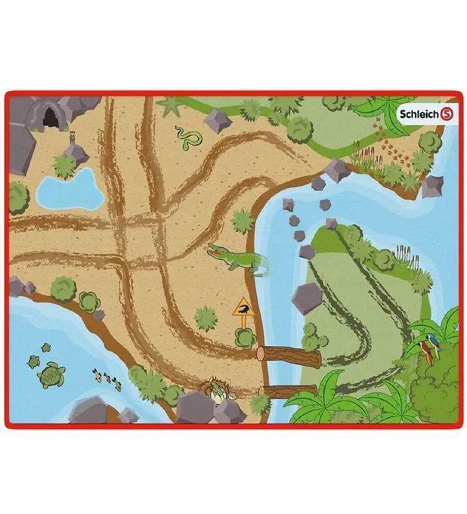 Tapete de Jogos Selva Wild Life 92x133cm - Schleich