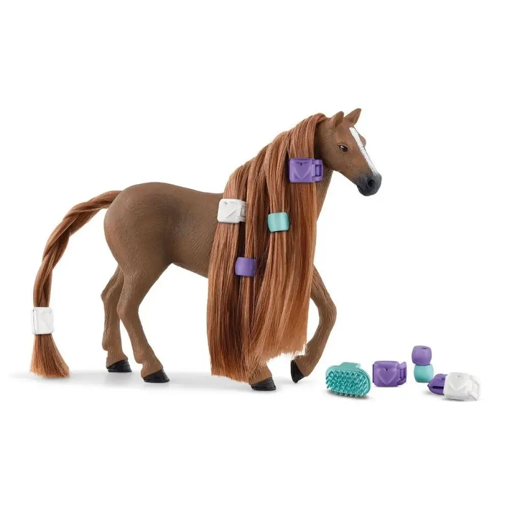 Égua Thoroughbread Inglesa com Conjunto de Beleza - Horse Club - Schleich