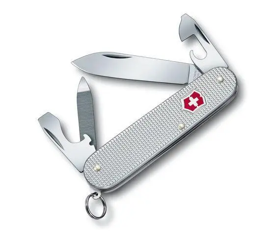 Canivete Cadet Alox 84mm Prateado c/ Relevo de Grelha - Victorinox