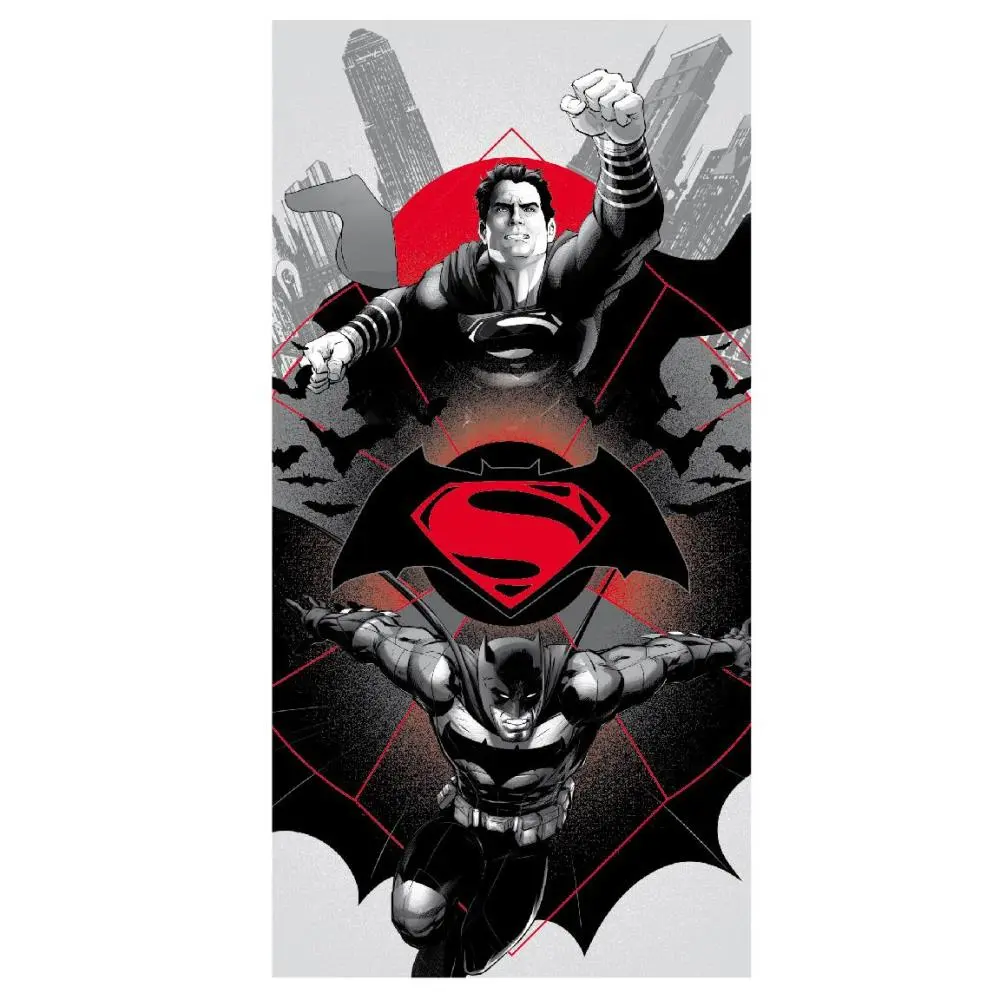 Toalha de Praia Batman VS Super Homem