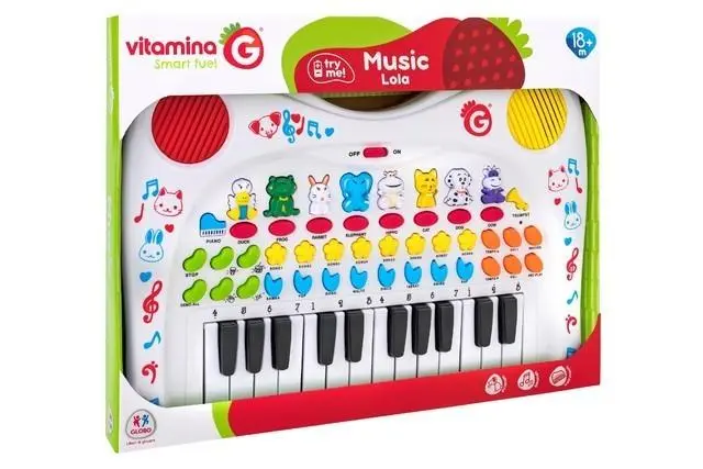 Piano Grande com Sons de Animais 18m+ - Globo