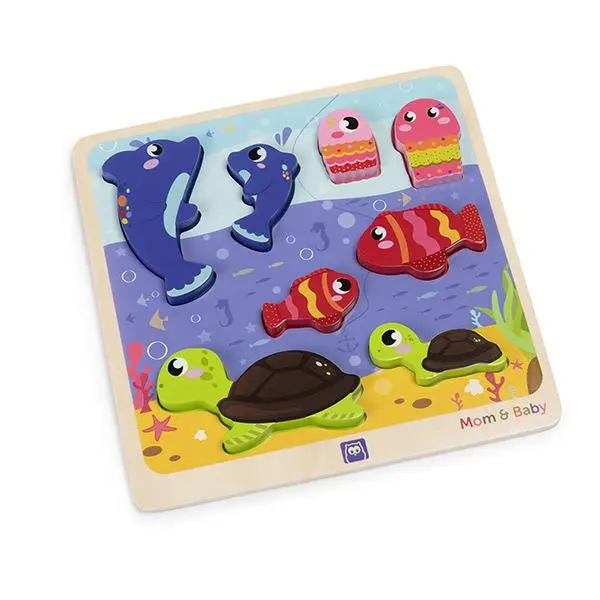 Puzzle Mom & Baby Oceano Animal - EKids