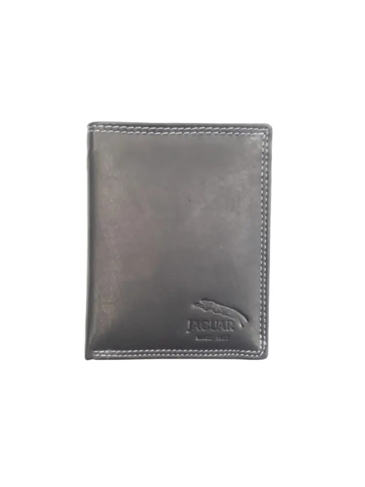 Carteira c/ Porta-Moedas Pele Vaca Jaguar Preto - Jaguar