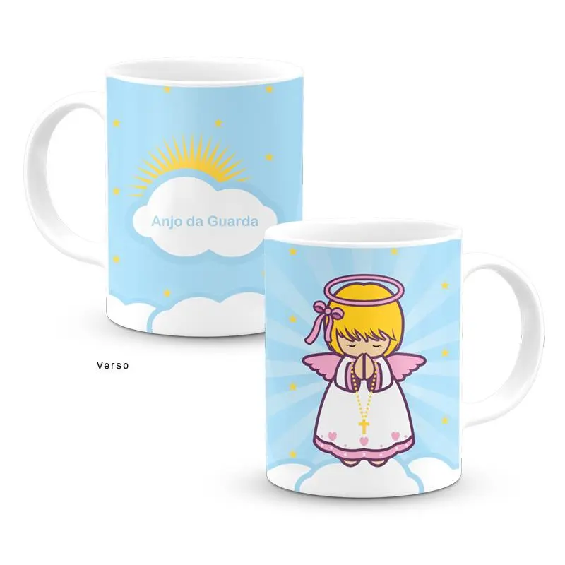 Caneca Anjo da Guarda Rosa Little Drops of Water