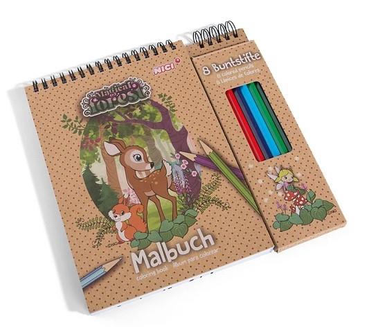 Set Colorir Magical Forest (Livro + Lápis) - Nici