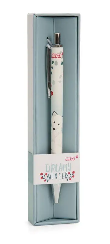 Esferográfica Raposa Vanja em Caixa "Dreamy Winter" - Nici