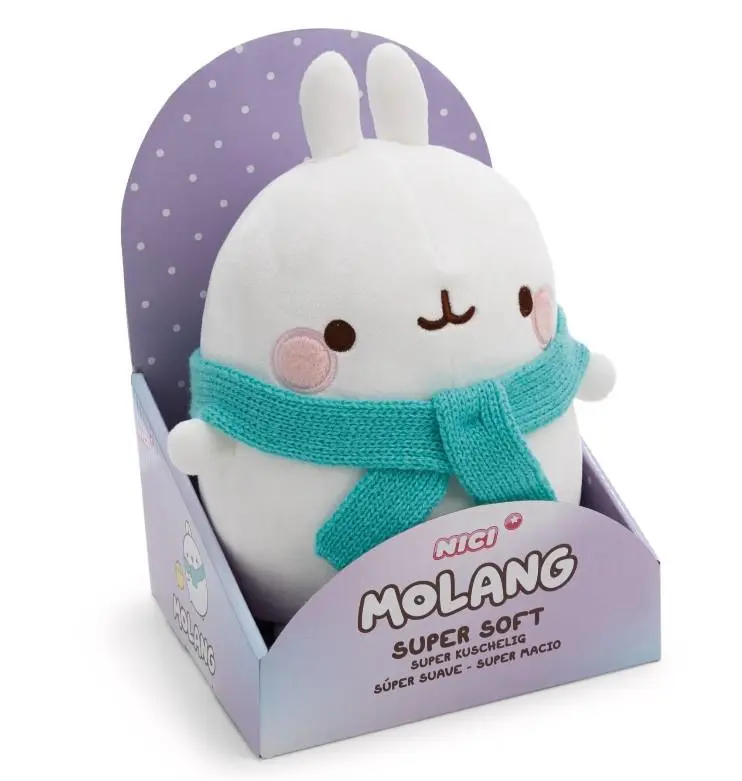 Nici - Molang 2 - Peluche 24 cm C/ Cachecol em Caixa
